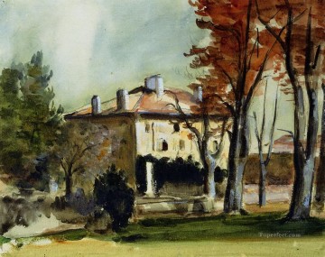  paul - The Manor House at Jas de Bouffan Paul Cezanne scenery